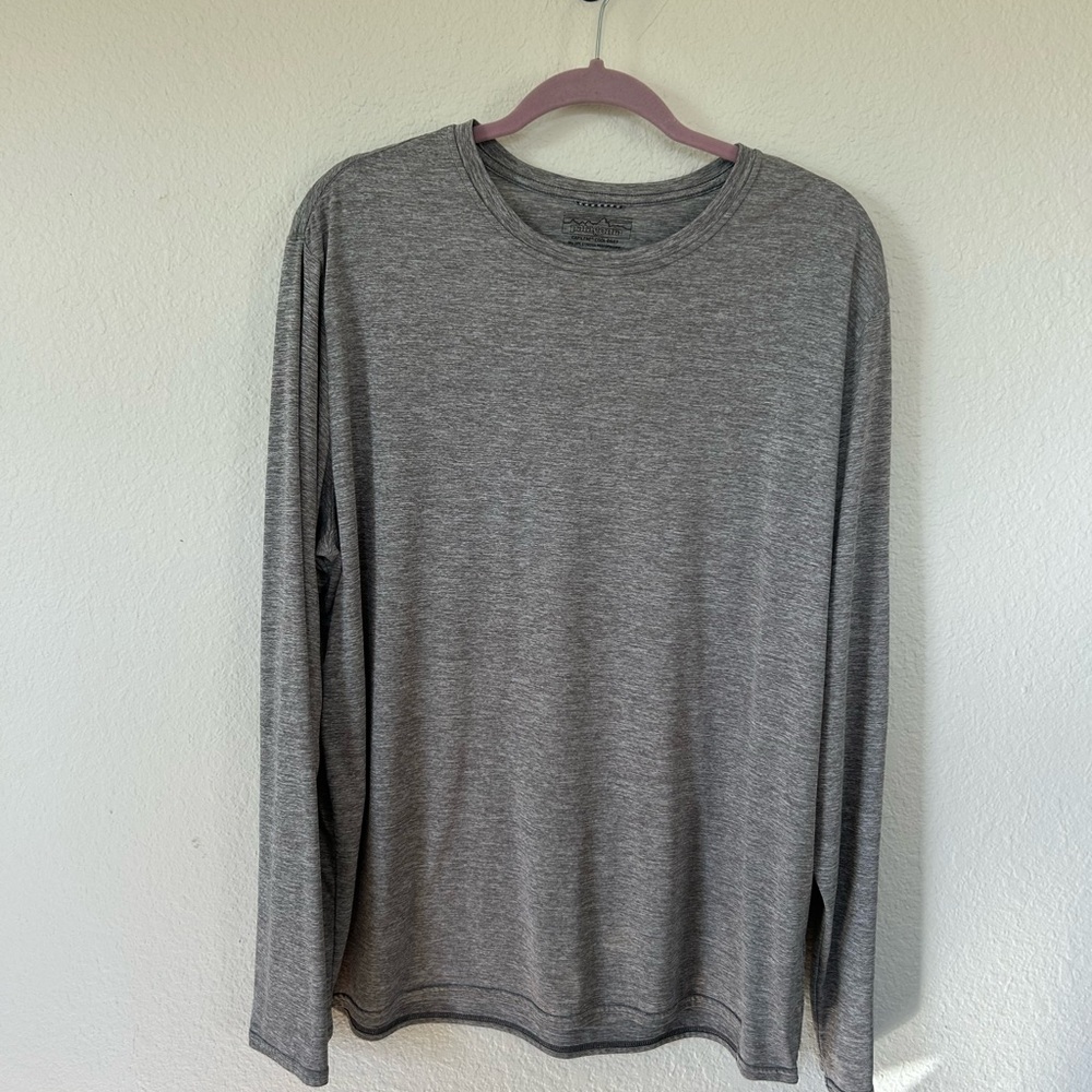 Patagonia Capilene Cool Daily Men's Heather Gray Long Sleeve Shirt